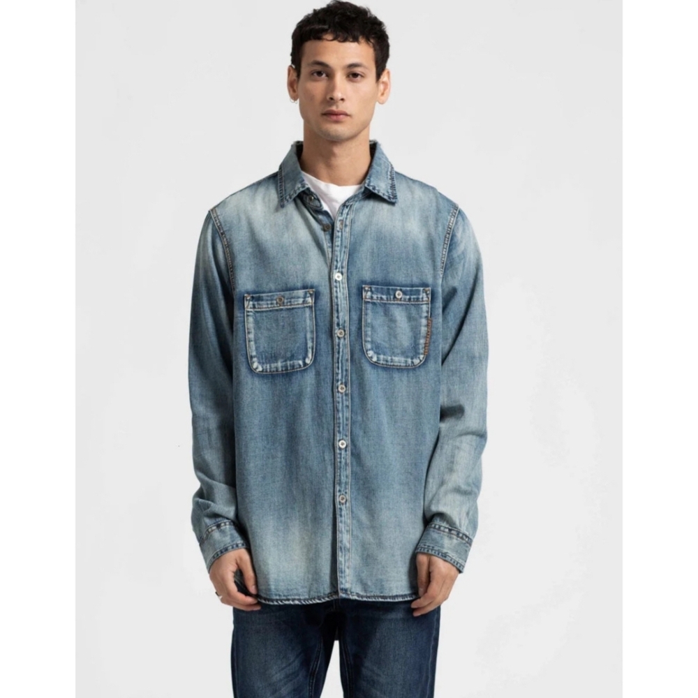 One Teaspoon Blue Denim Shirt